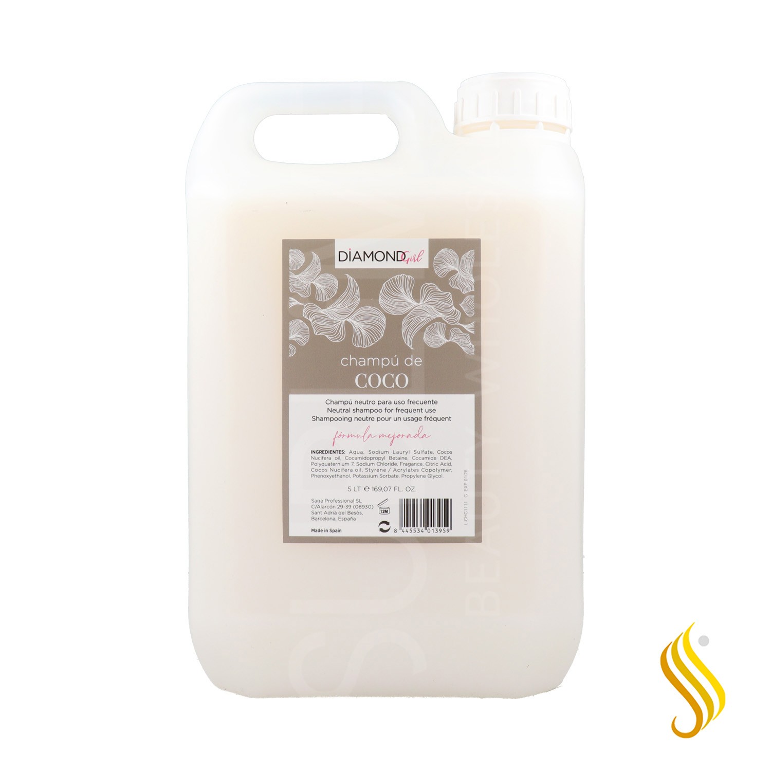 Diamond Girl Champú Coco Formula Mejorada 5000 ml